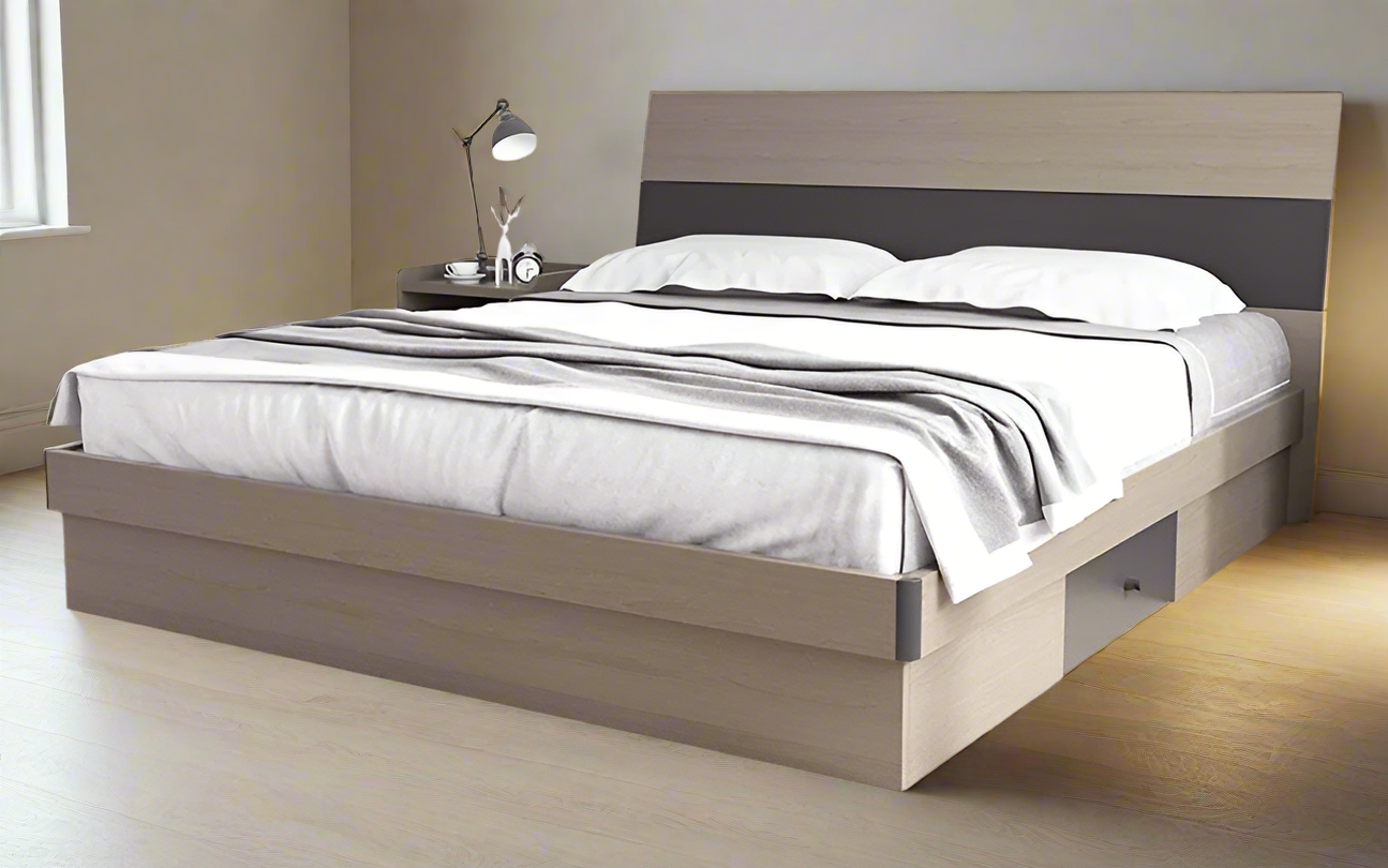 KING SIZE BED IN LAMINATE